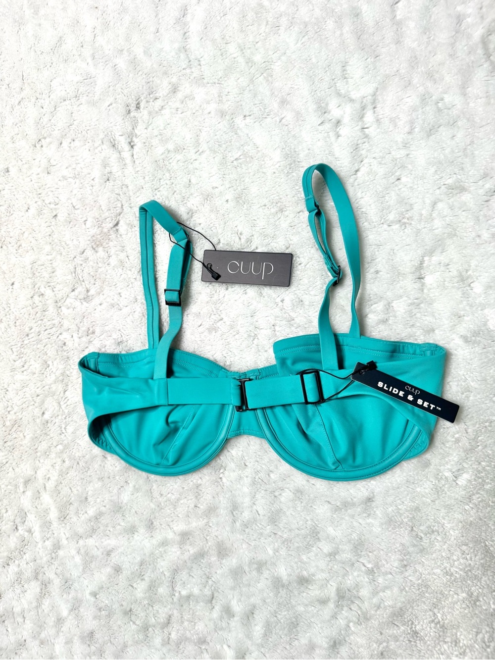 NWT- CUUP THE BALCONETTE - SWIM Underwire bikini Top in Tide - Picture 5 of 15